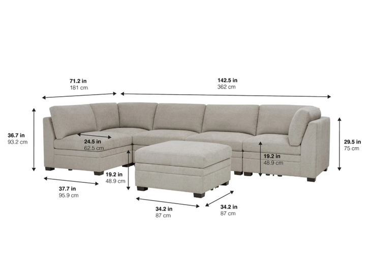 Tisdale 6PC Sectional - Floor Sample