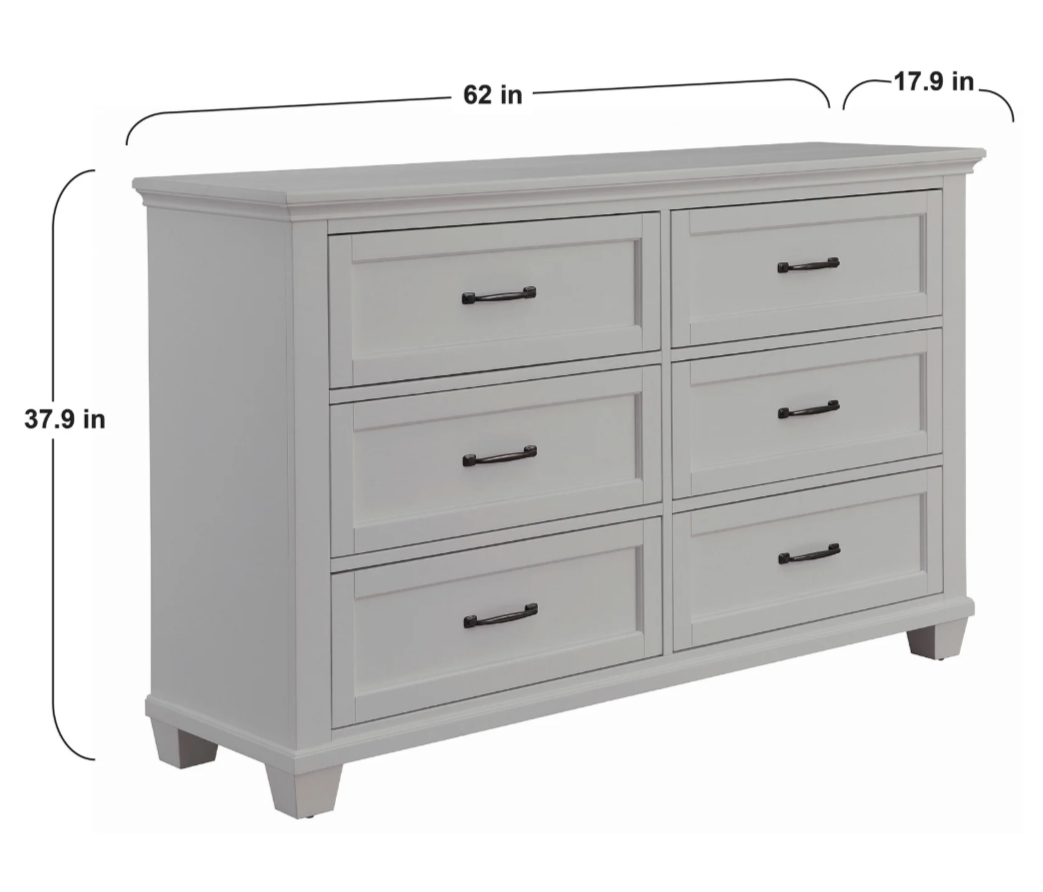 Hughes 6 Drawer Dresser - Floor Sample