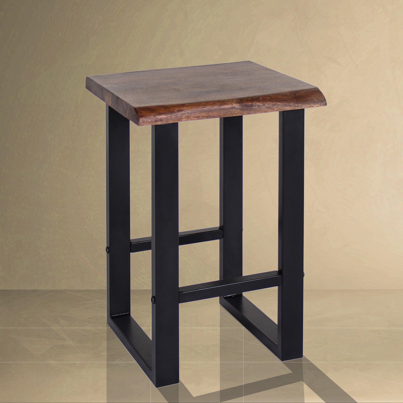 Heritage Live Edge Counter Stool - Mango and Acacia